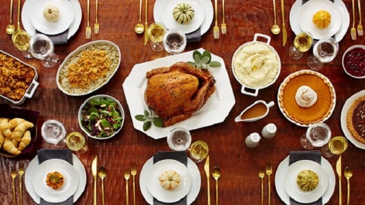 repas typique de thanksgiving