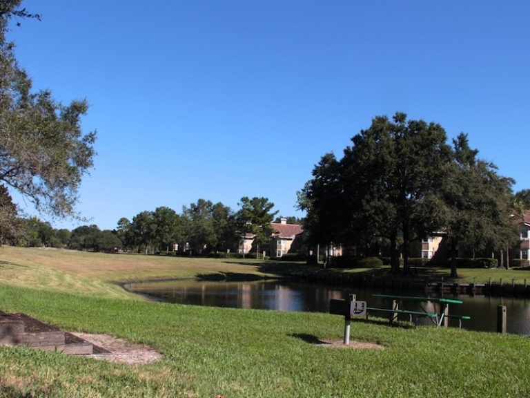 Lac de la résidence de condos à vendre en Floride