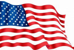 drapeau americain au vent