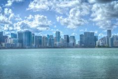 vue de la skyline de miami en Floride