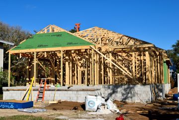 maison en construction aux usa