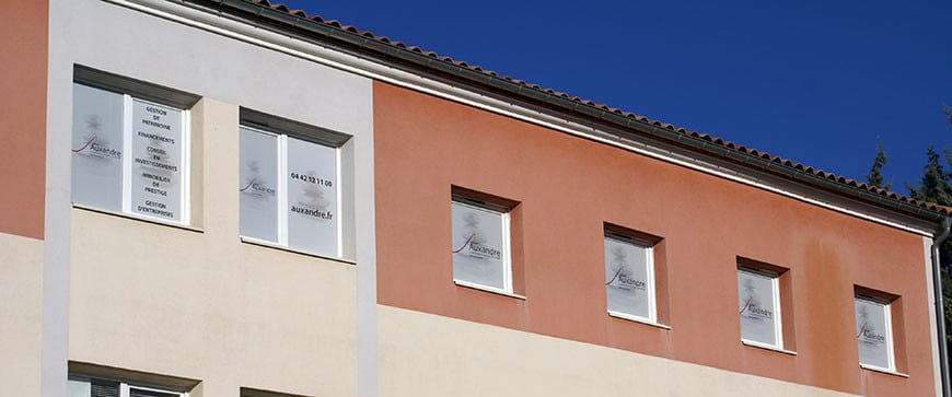 bureaux de la société de gestion de patrimoine Auxandre, siège également de la société Auxandra.
