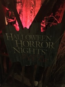 Décoration murale pour Halloween Horror Night au parc d'Universal Studios à Orlando en Septembre 2015