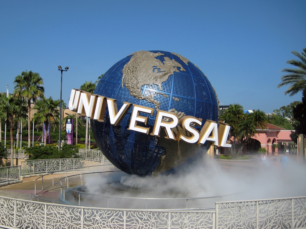 Globe symbole du parc universal Studios en Floride 